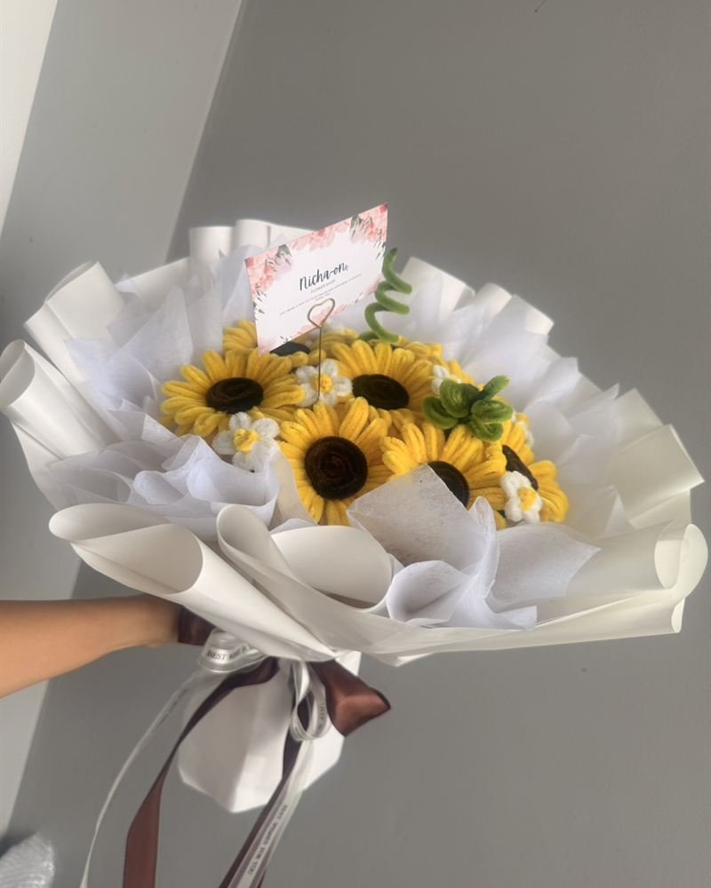 ช่อดอกทานตะวันลวดกำมะหยี่
