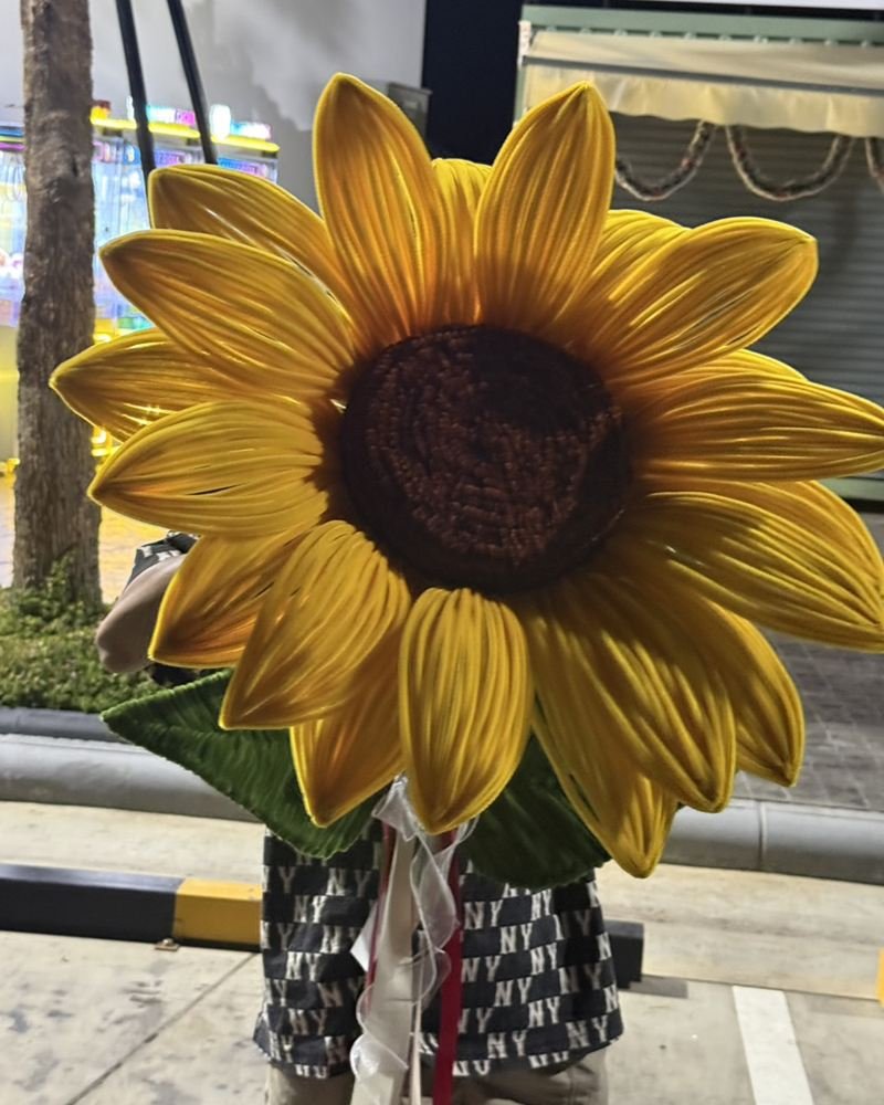 ดอกทานตะวันลวดกำมะหยี่ขนาดยักษ์